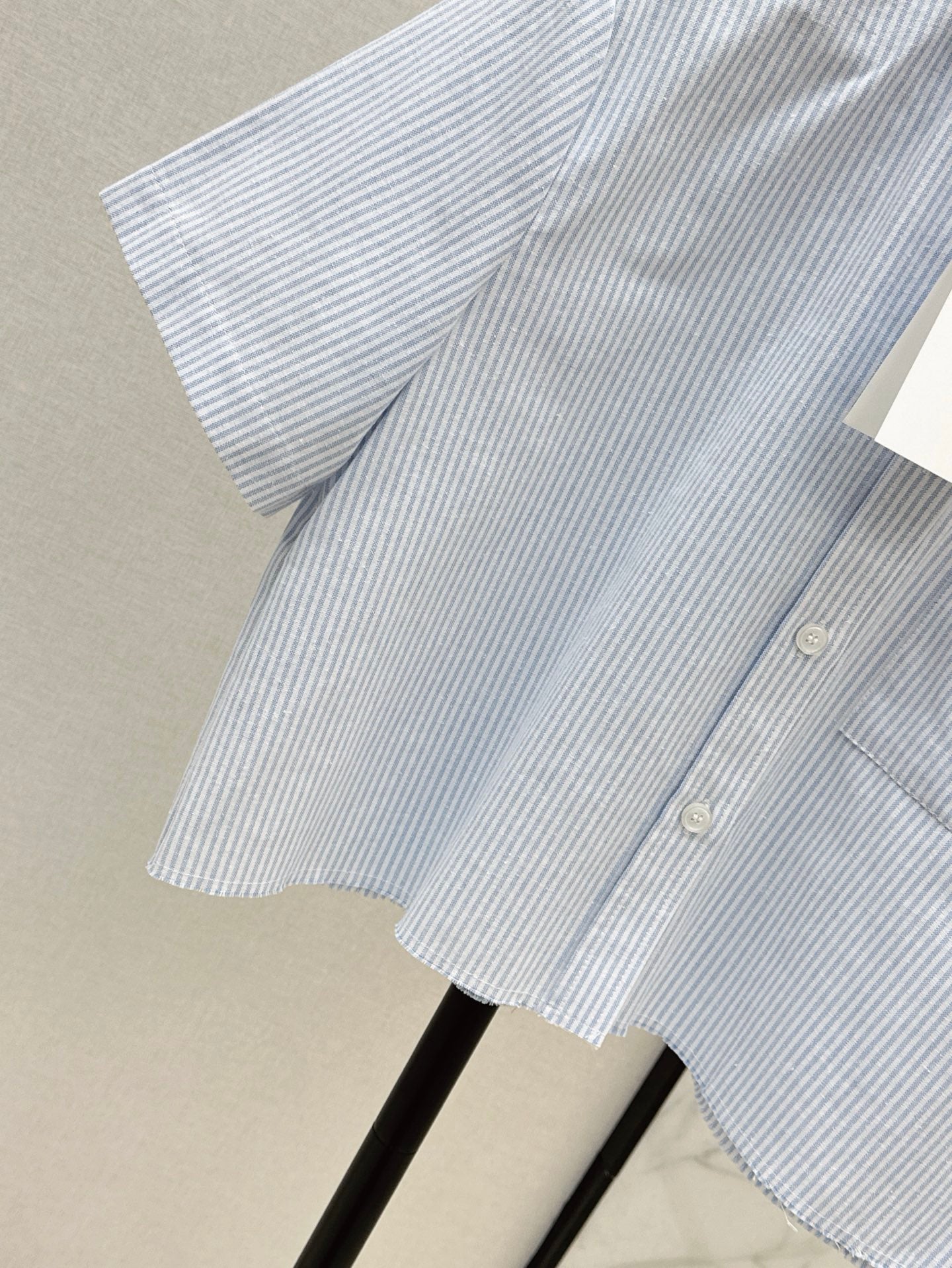 Wang* 25ss Denim patchwork cropped top