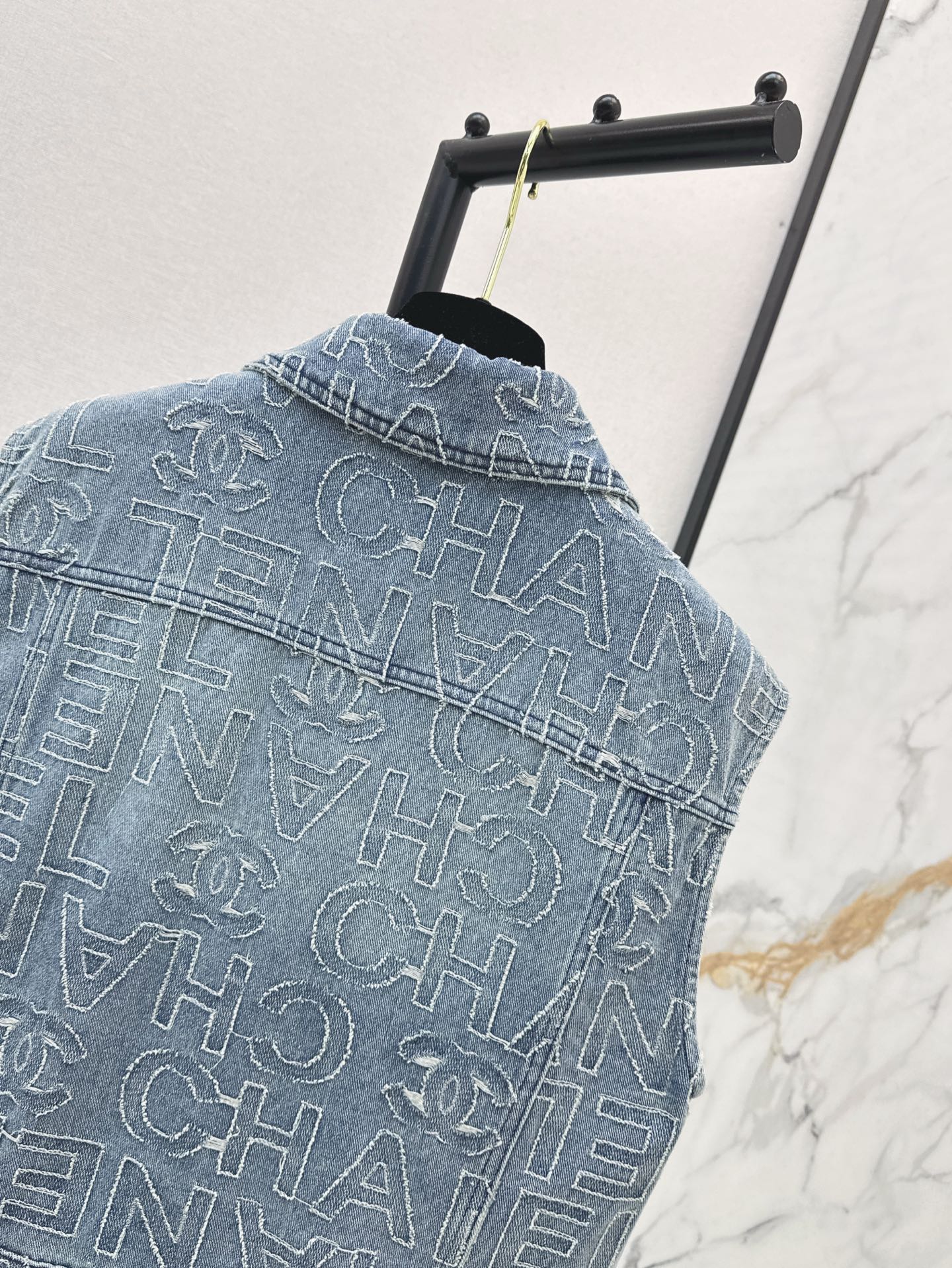 C*nel 25ss  denim cropped vest