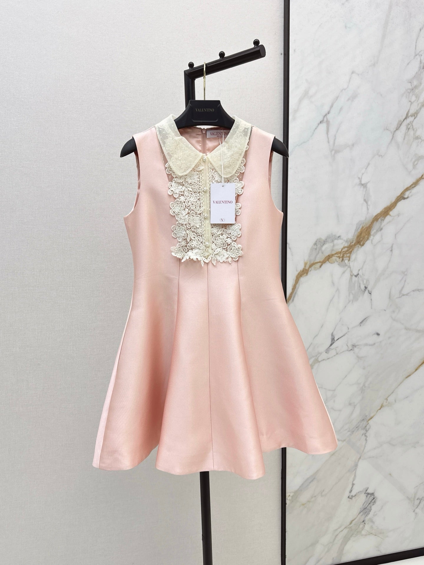 Valen* 25ss Lace collar baby doll dress