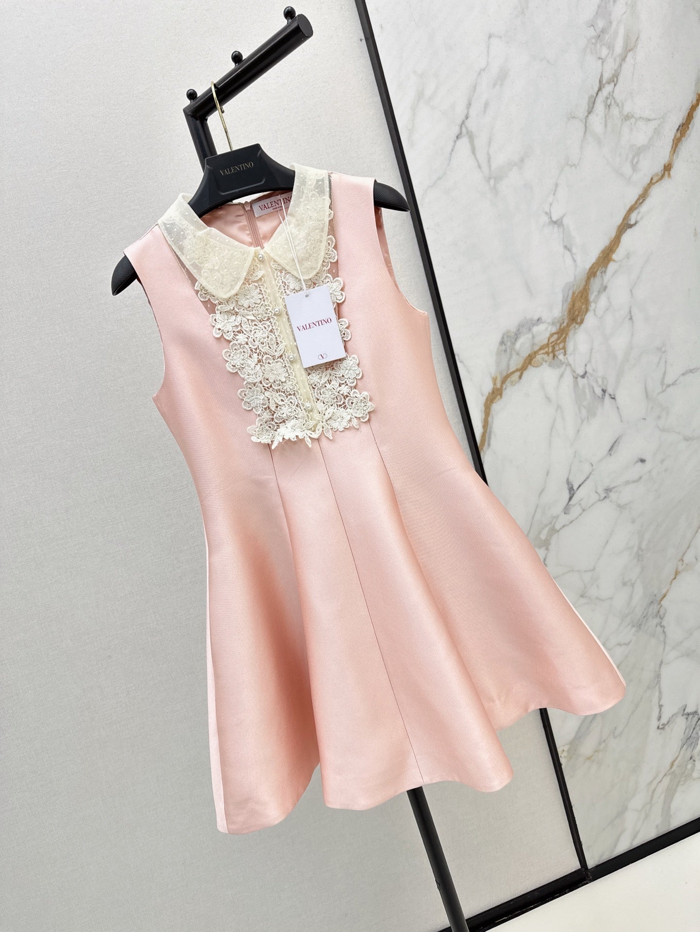 Valen* 25ss Lace collar baby doll dress