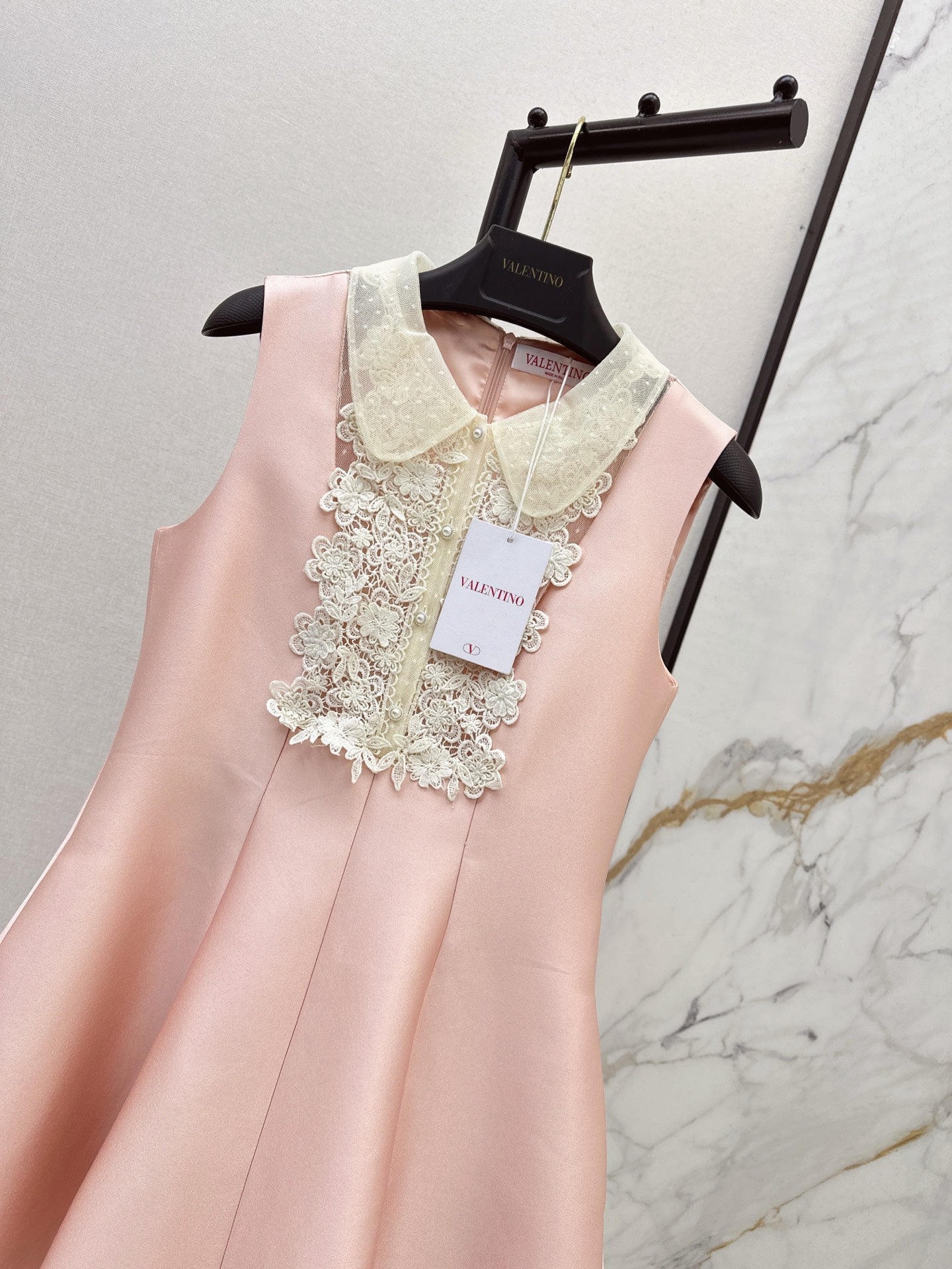 Valen* 25ss Lace collar baby doll dress
