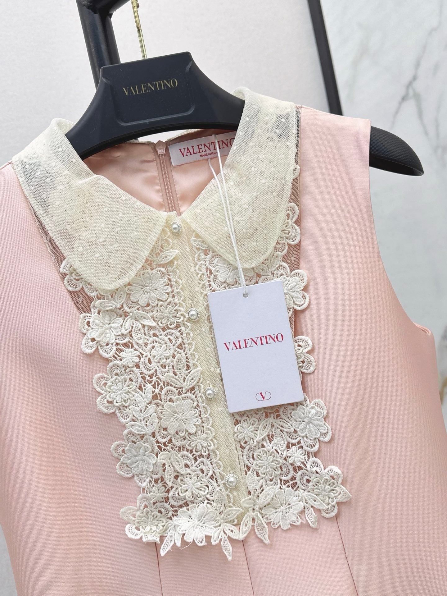 Valen* 25ss Lace collar baby doll dress