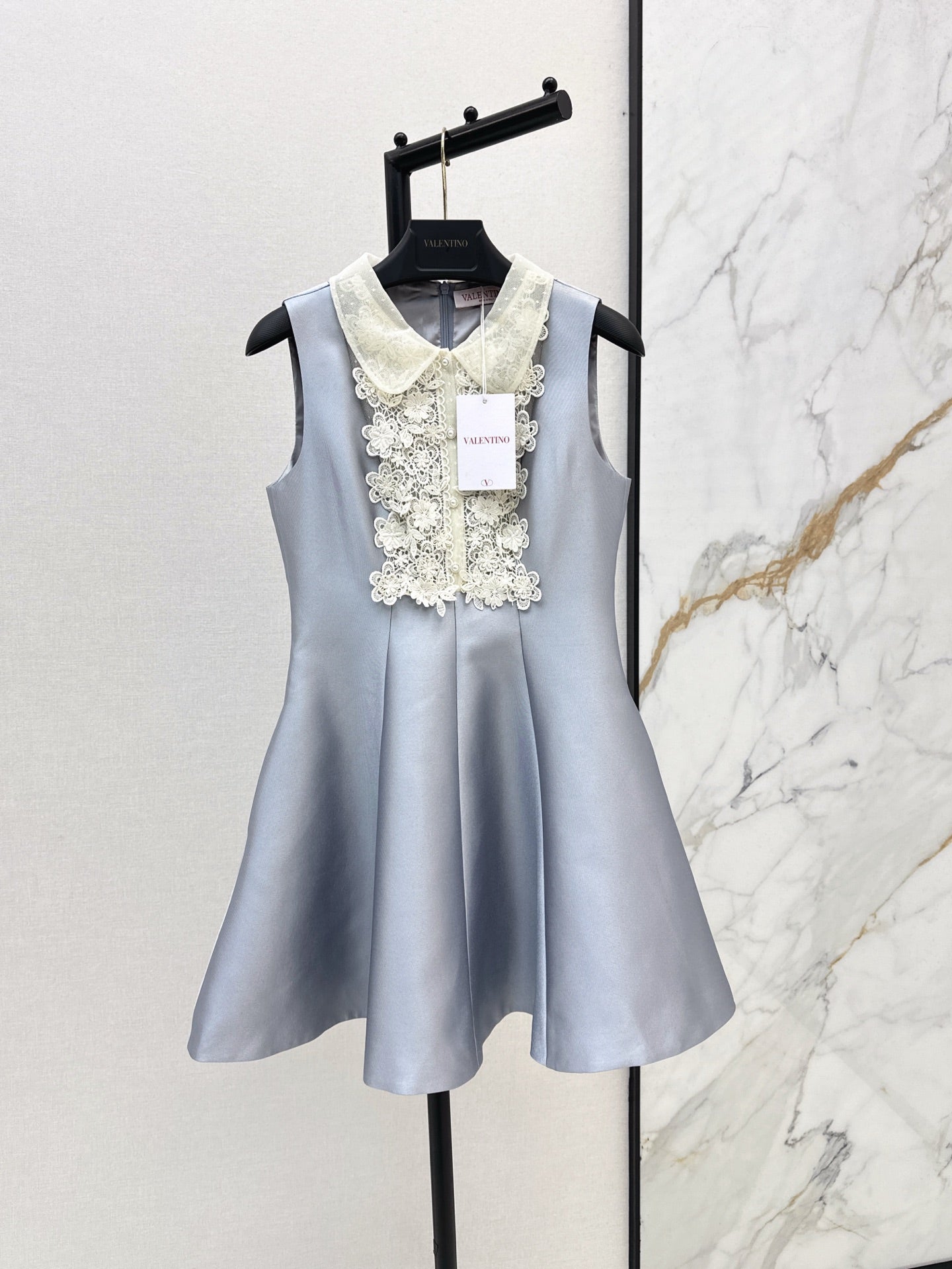 Valen* 25ss Lace collar baby doll dress