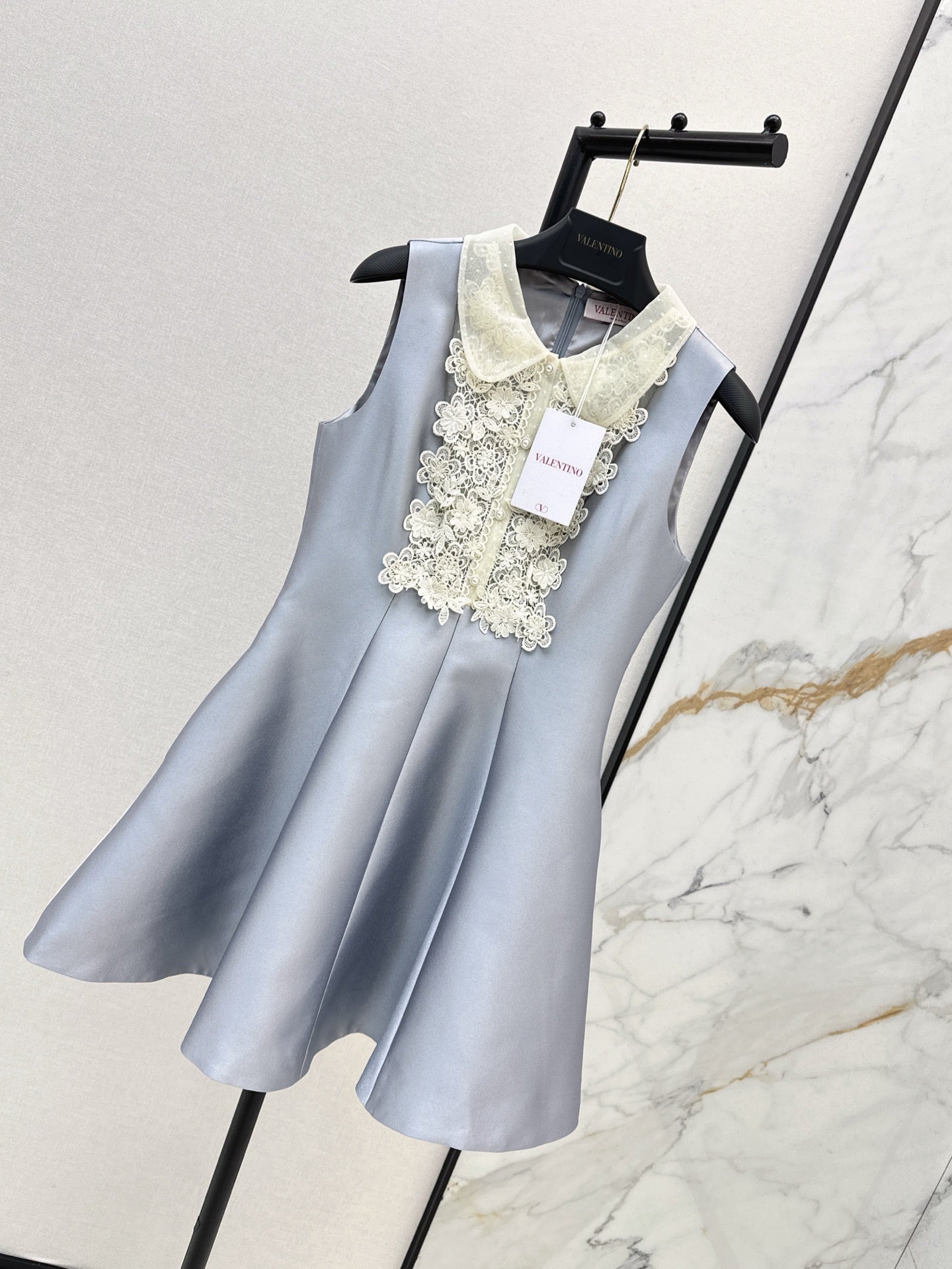 Valen* 25ss Lace collar baby doll dress