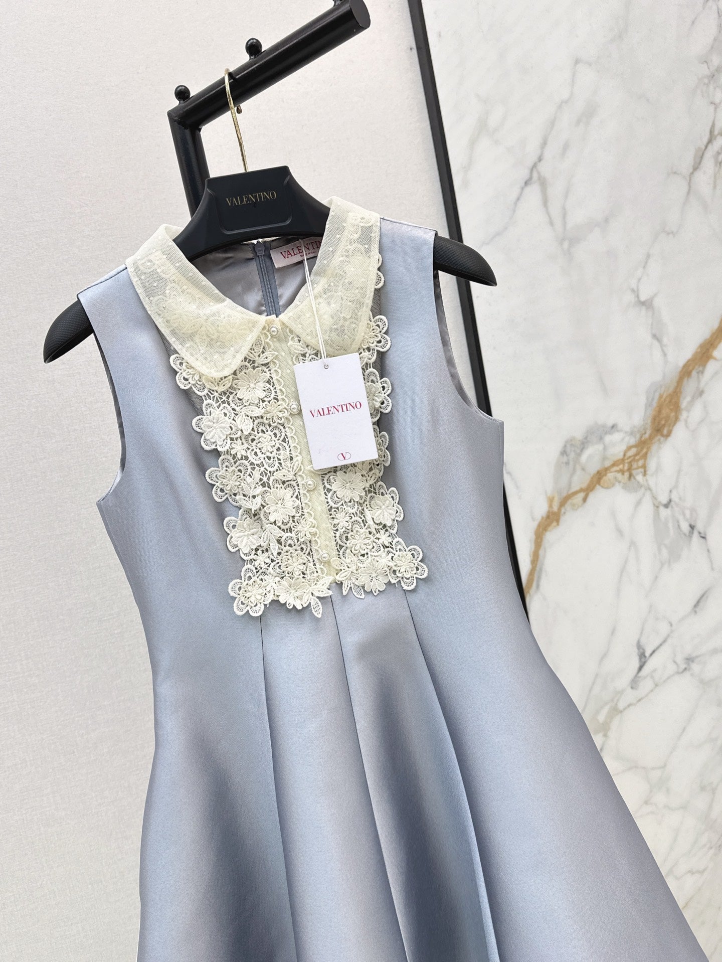 Valen* 25ss Lace collar baby doll dress