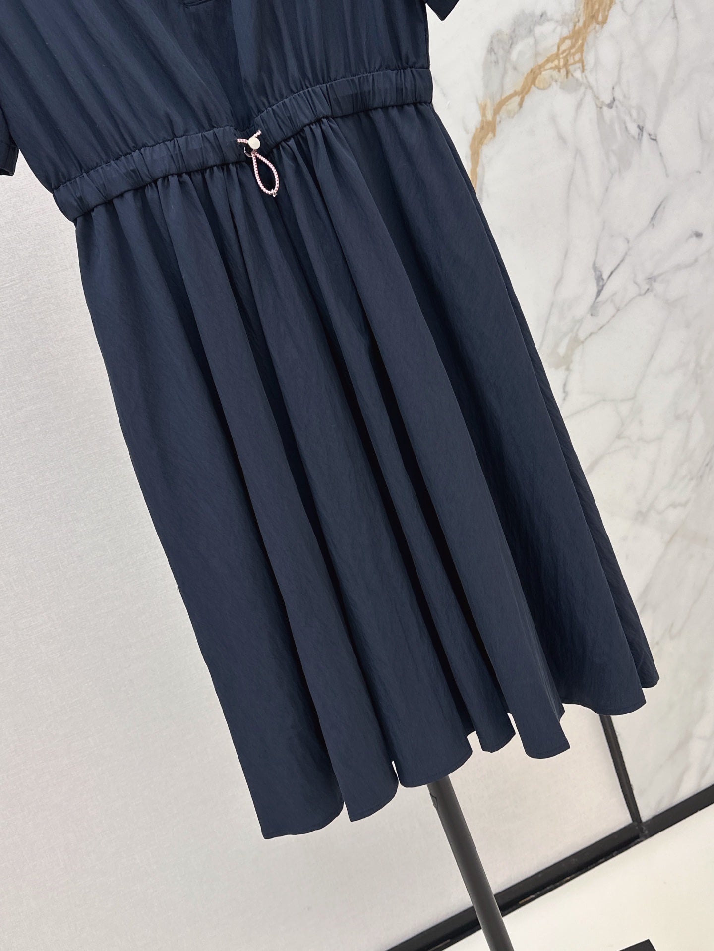 Pra* 25ss technical pongé midi dress