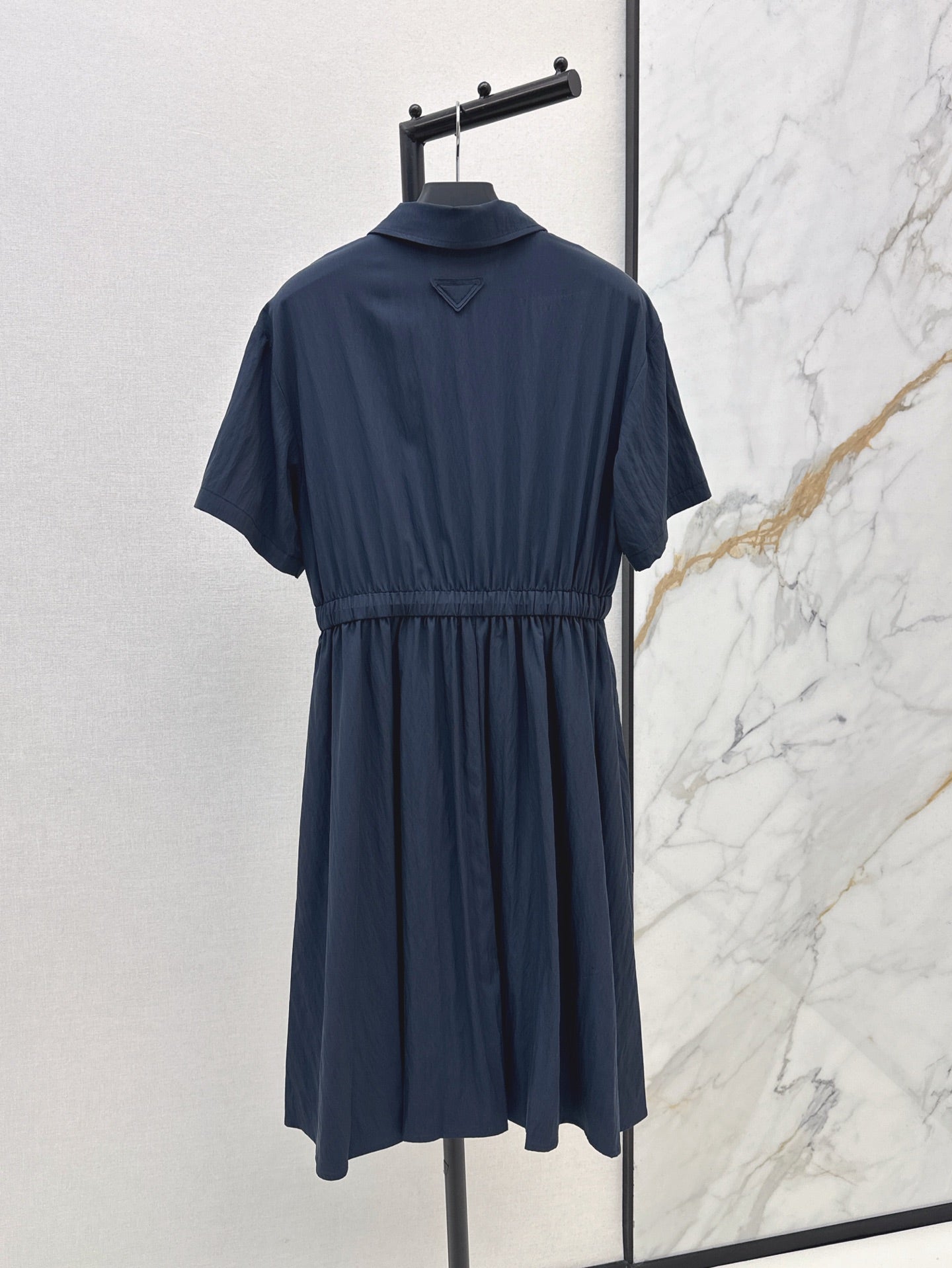 Pra* 25ss technical pongé midi dress