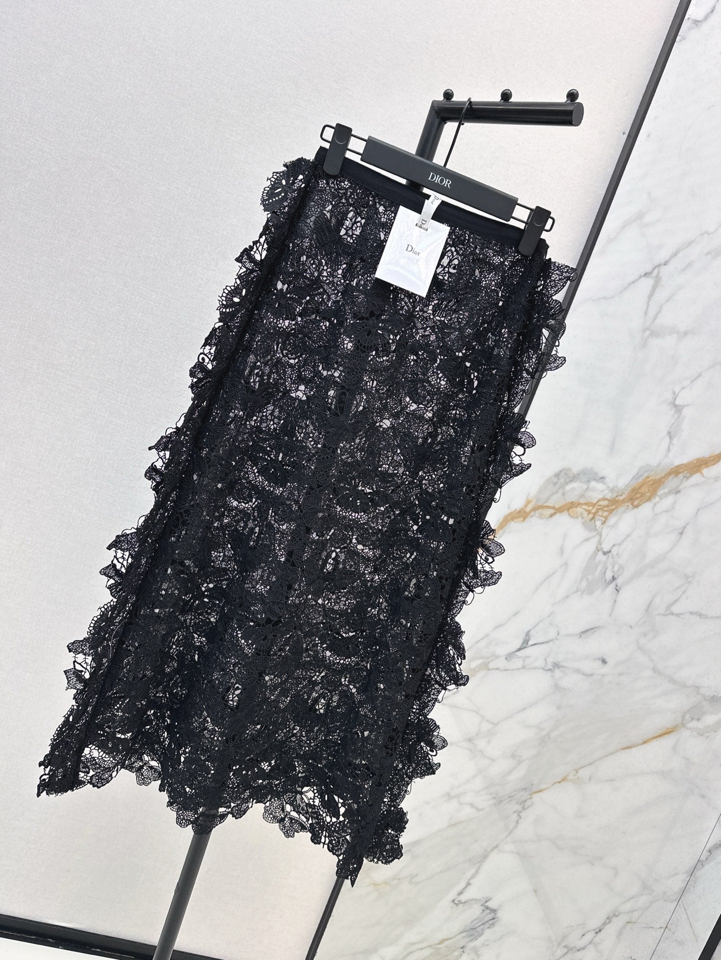 D*r 25ss Butterfly lace midi skirt