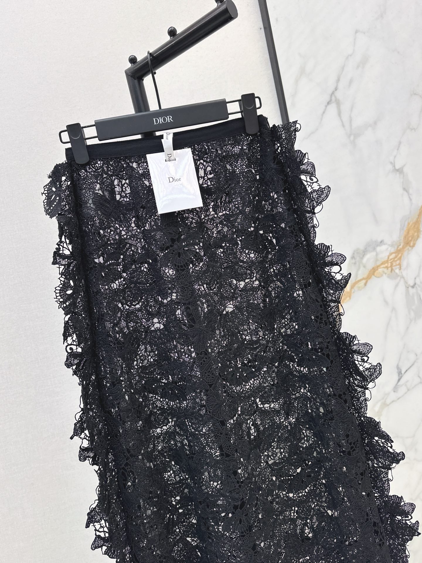 D*r 25ss Butterfly lace midi skirt