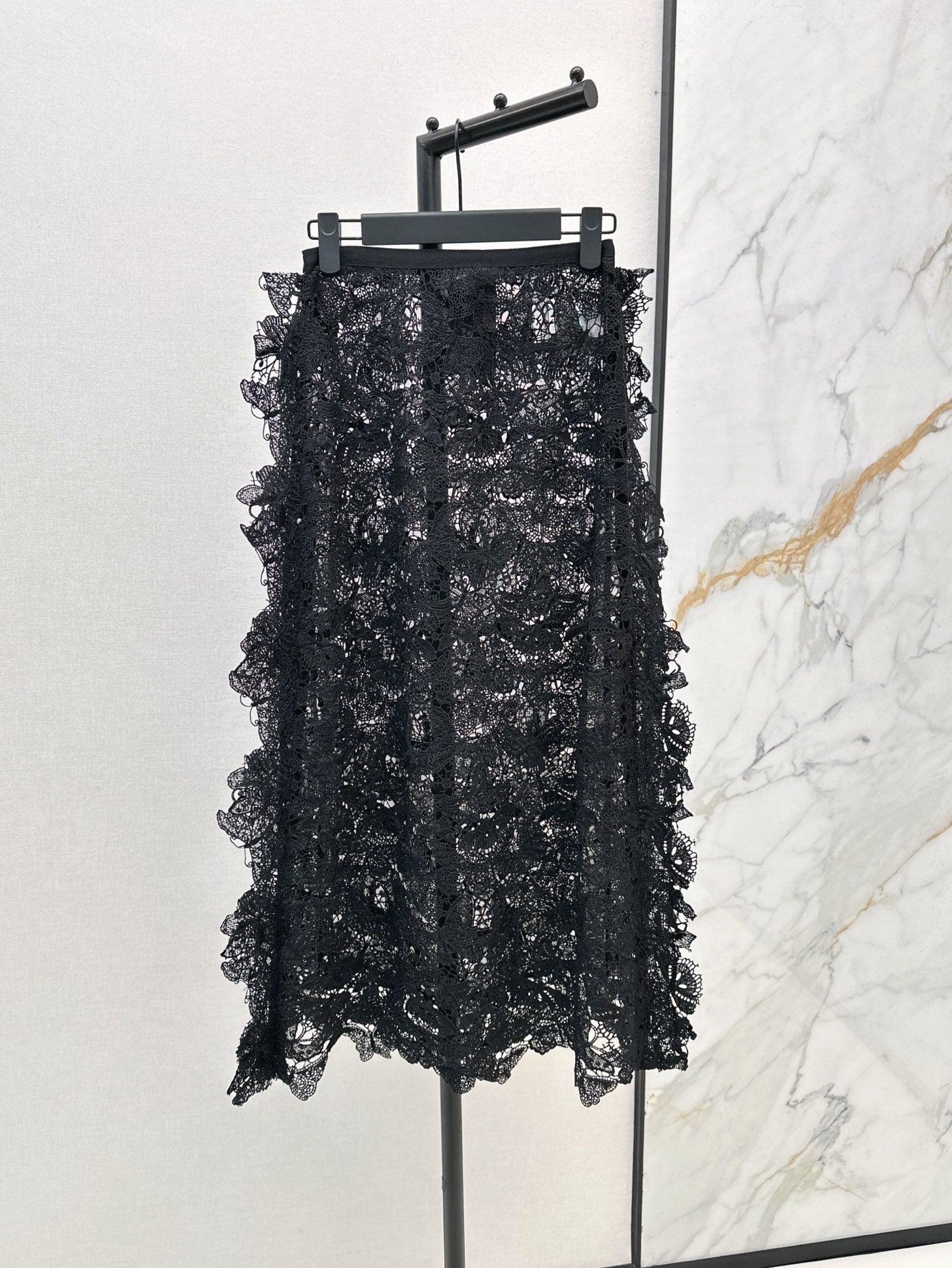 D*r 25ss Butterfly lace midi skirt