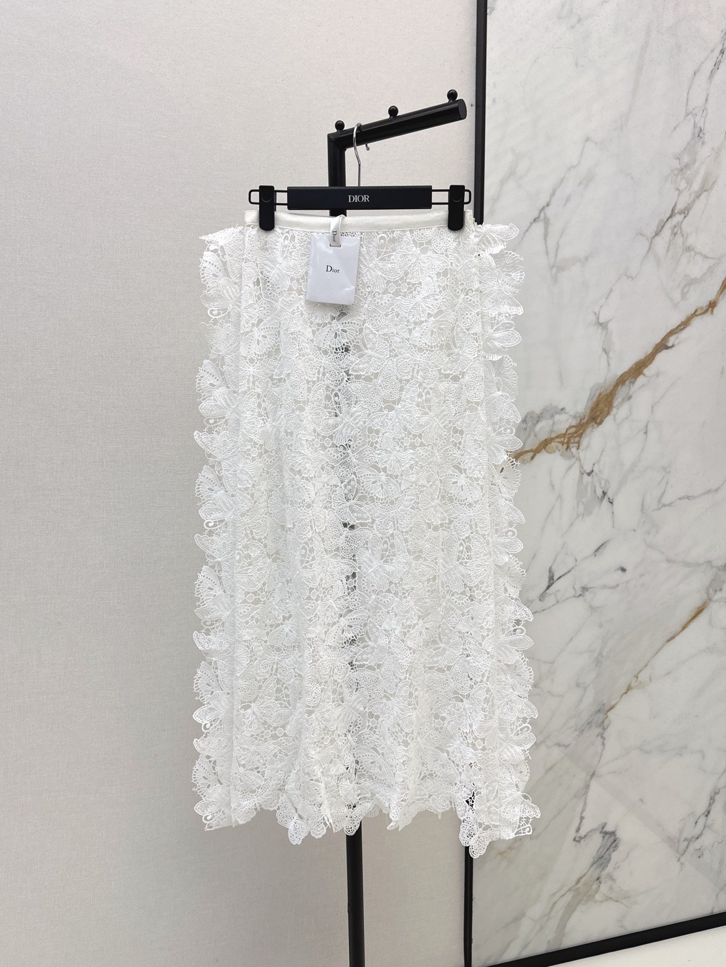 D*r 25ss Butterfly lace midi skirt