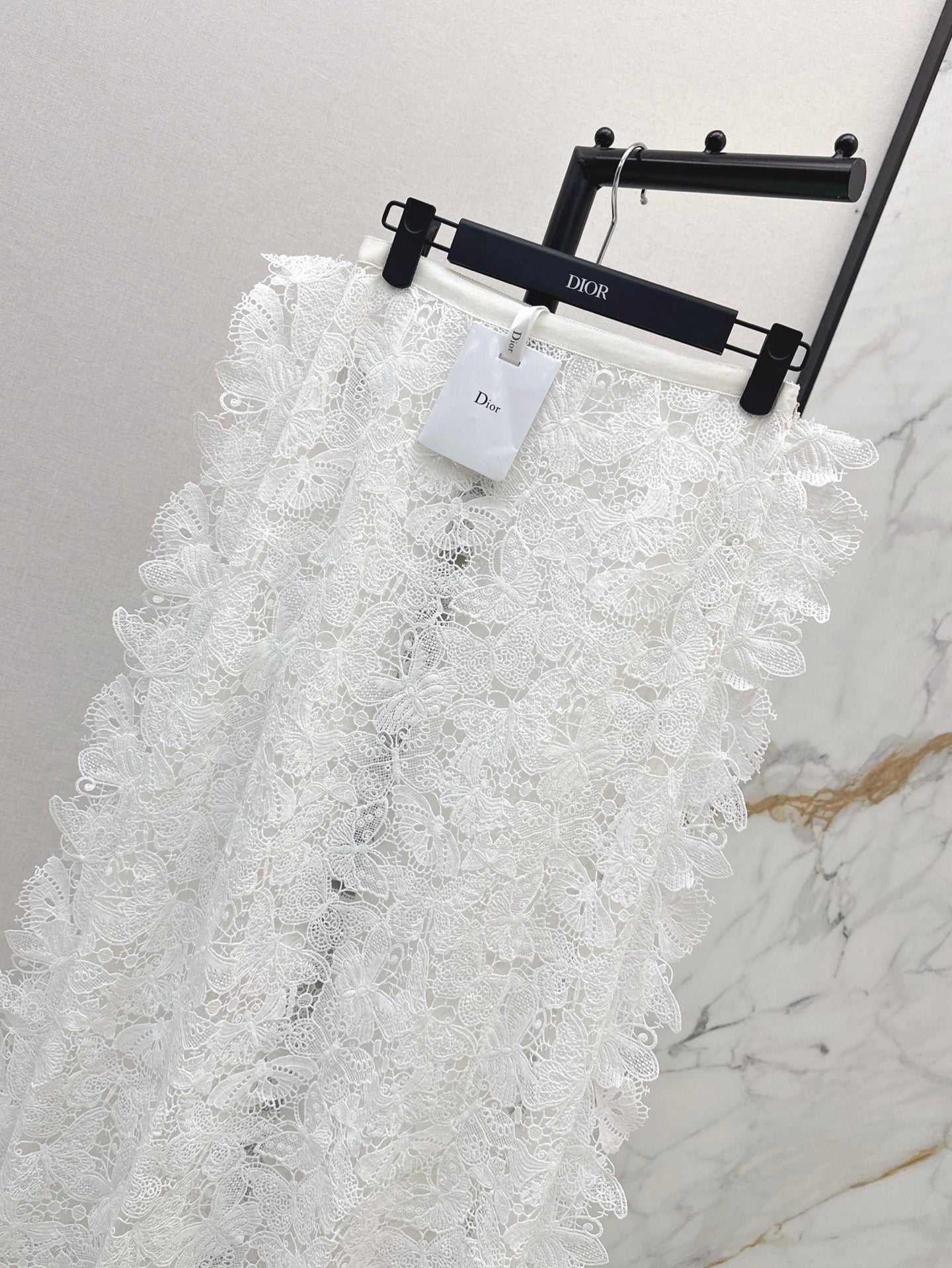 D*r 25ss Butterfly lace midi skirt