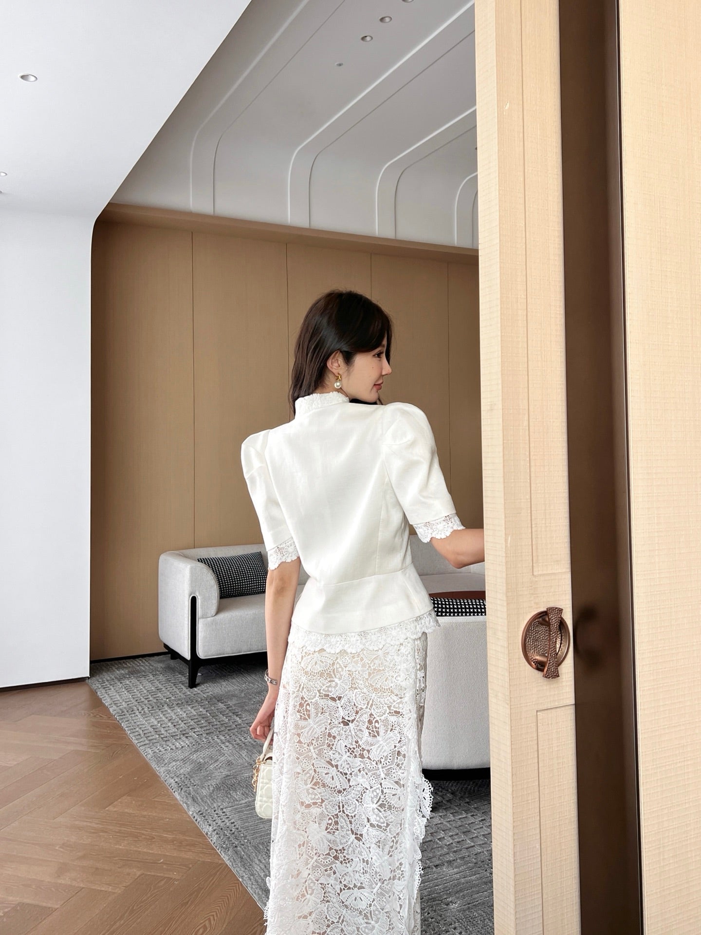 D*r 25ss Puff Sleeve Fitted Jacket