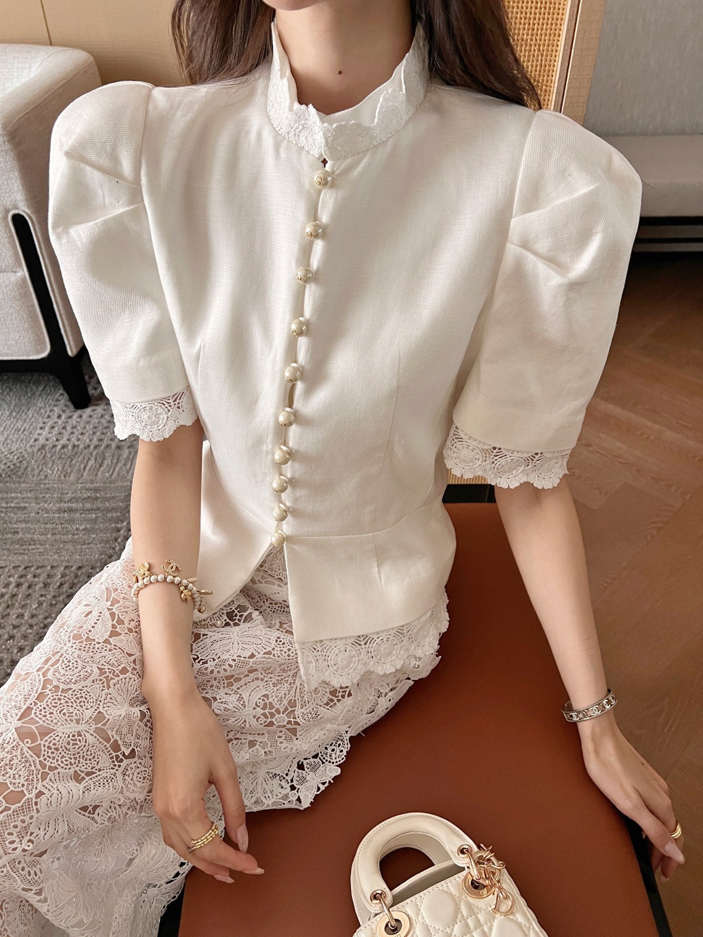 D*r 25ss Puff Sleeve Fitted Jacket