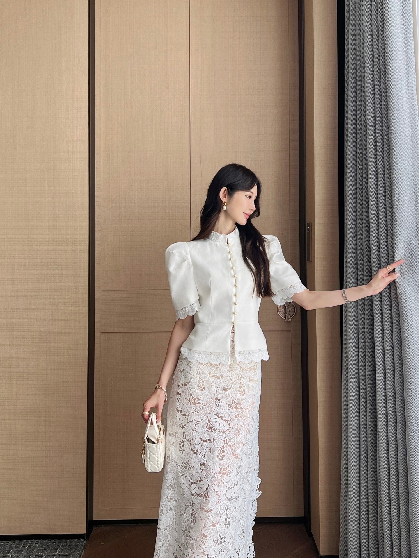 D*r 25ss Puff Sleeve Fitted Jacket