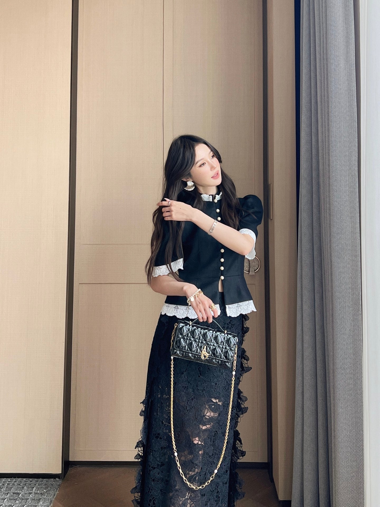 D*r 25ss Puff Sleeve Fitted Jacket