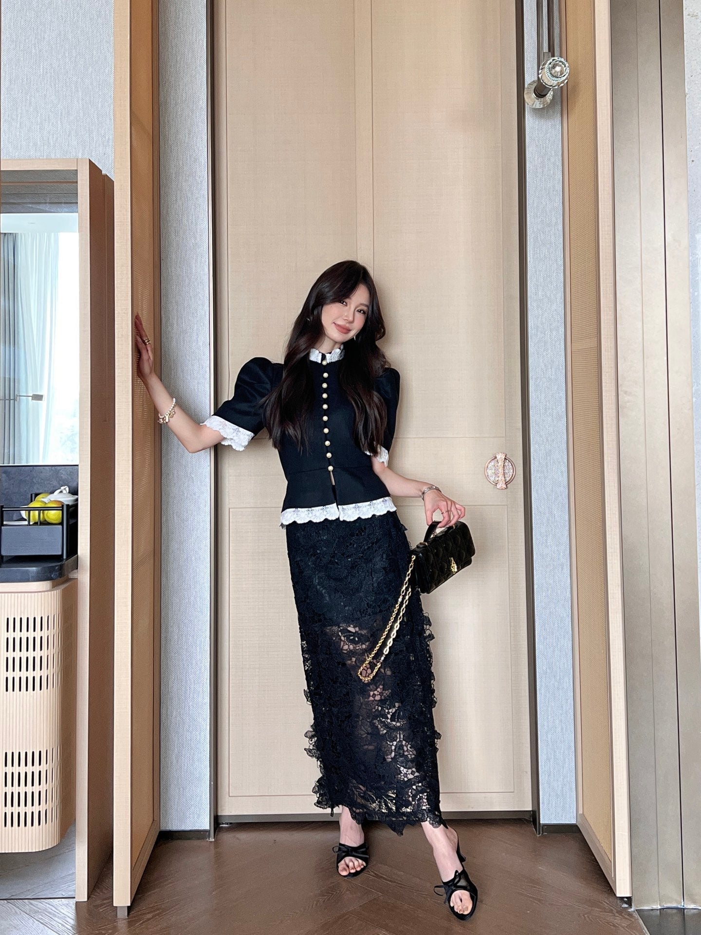 D*r 25ss Puff Sleeve Fitted Jacket