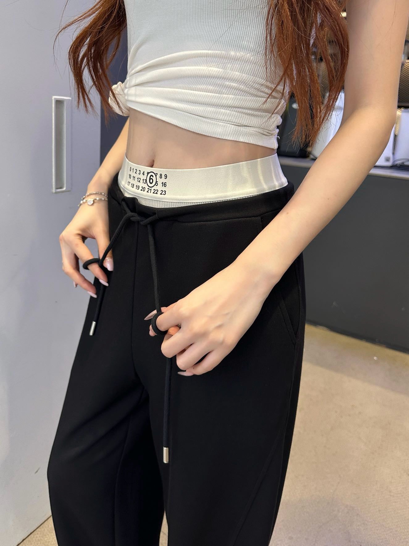 MMargi* 25ss elastic waist pants