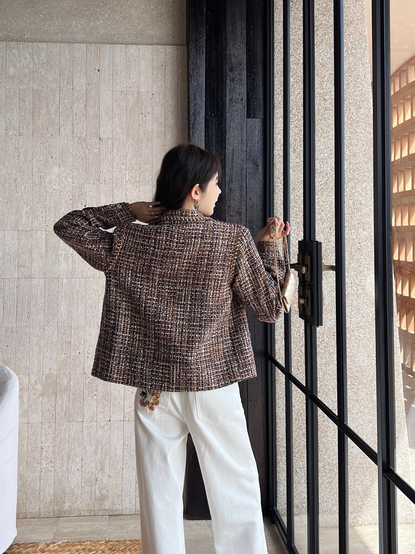 C*nel 25ss Woven woolen jacket