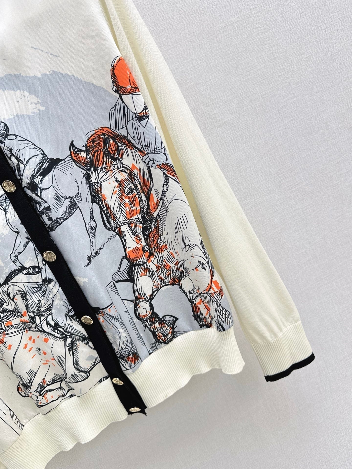 Herm* 25ss long-sleeve twillaine sweater