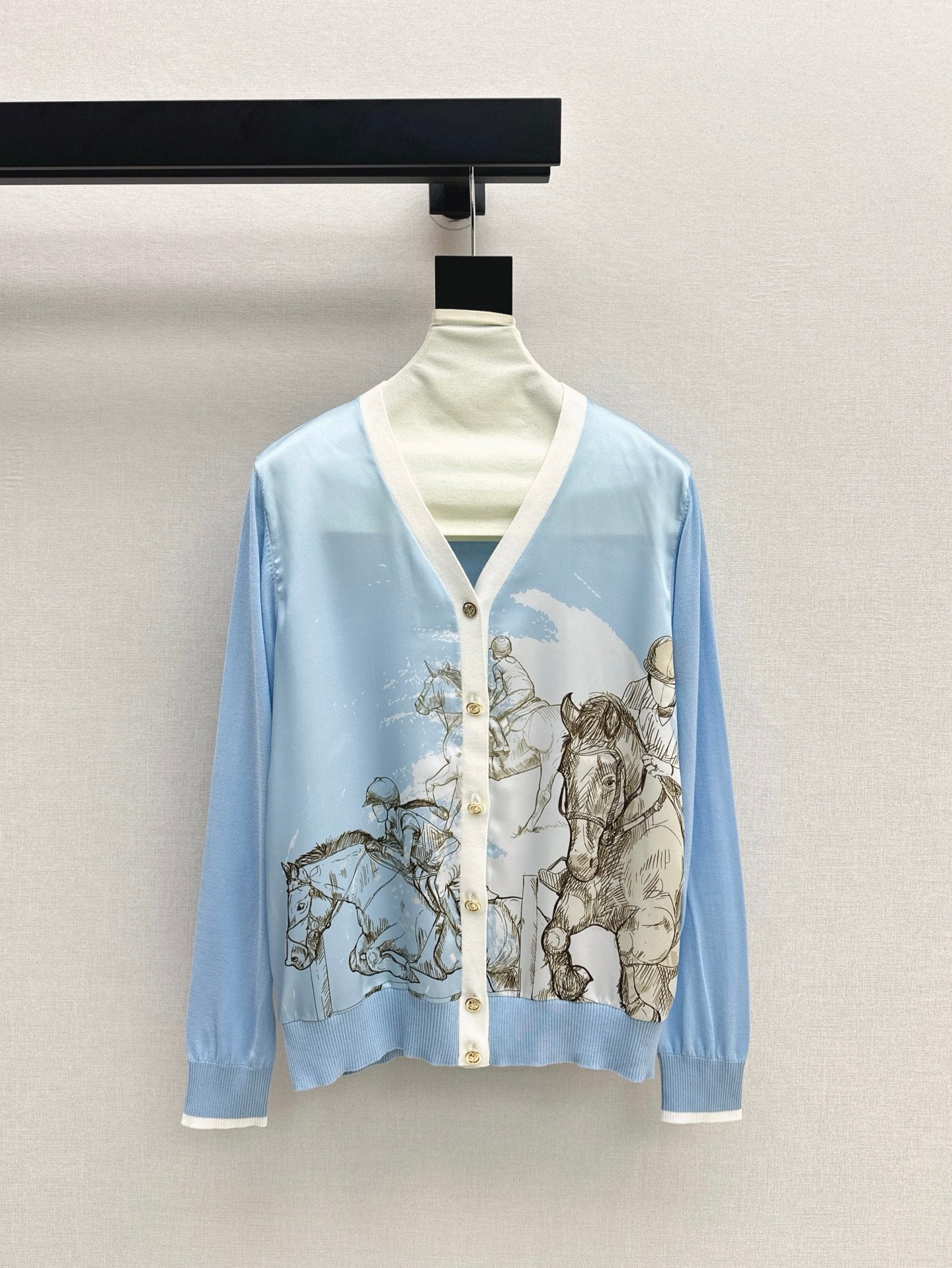 Herm* 25ss long-sleeve twillaine sweater