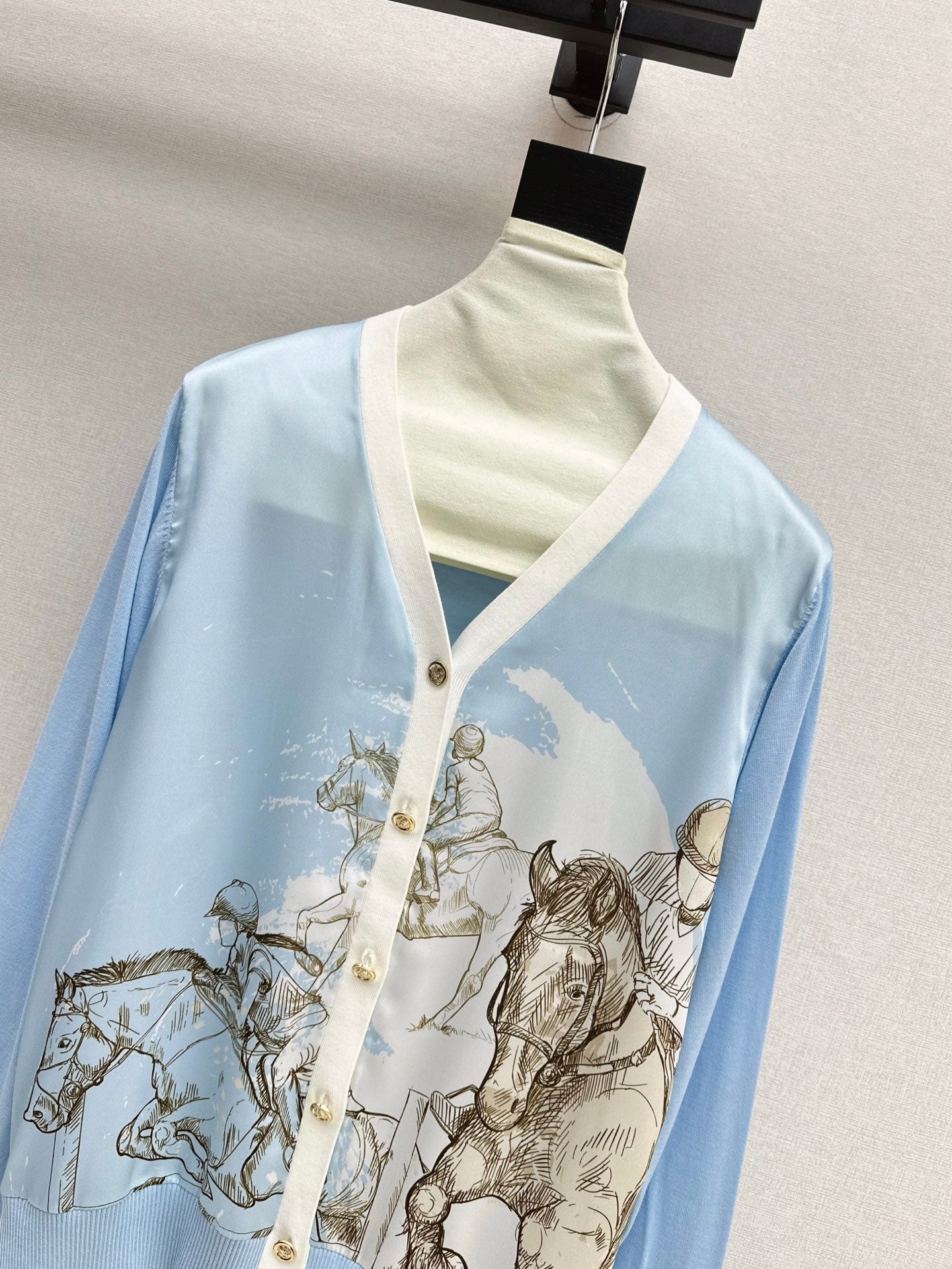 Herm* 25ss long-sleeve twillaine sweater