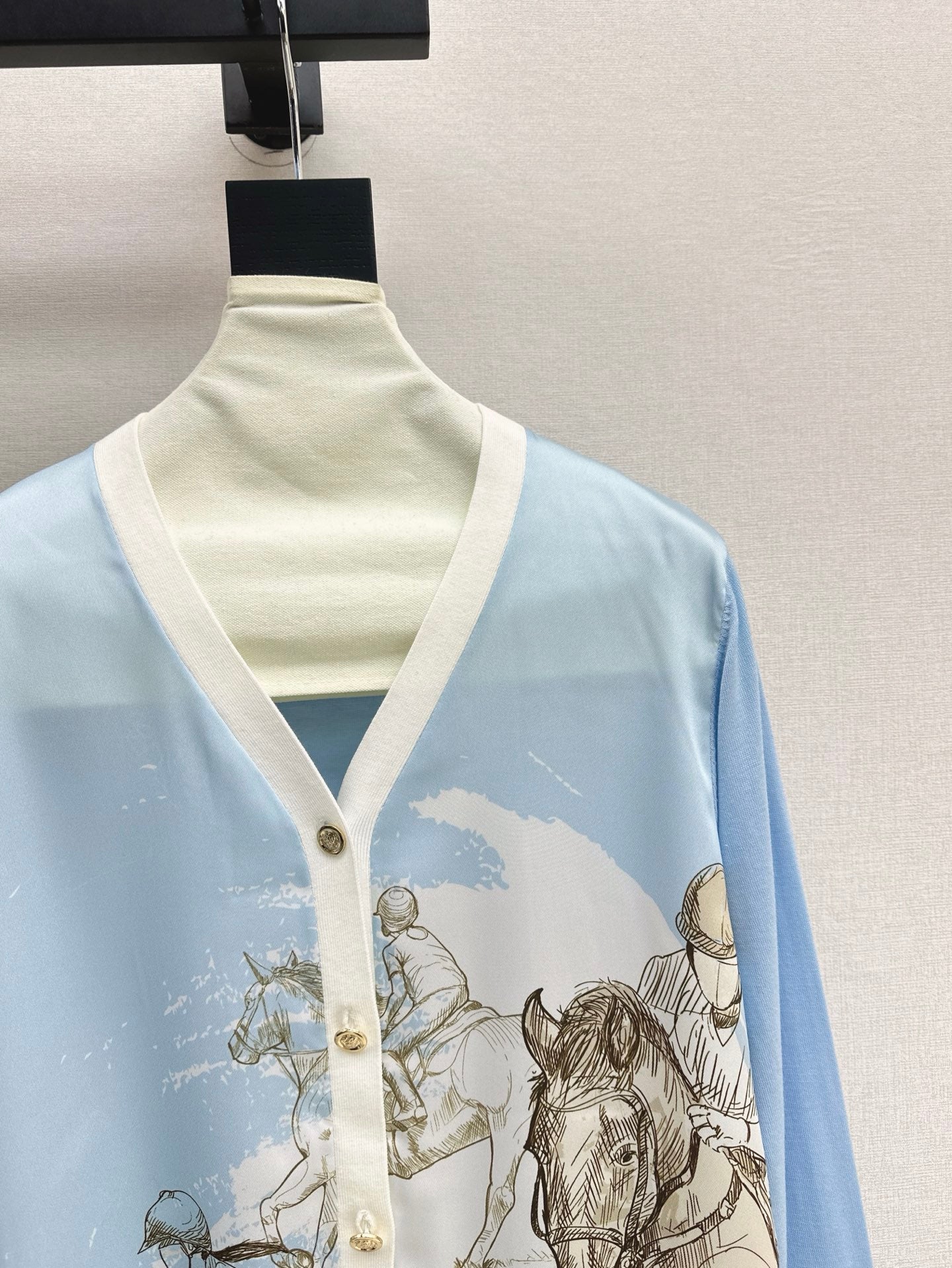 Herm* 25ss long-sleeve twillaine sweater