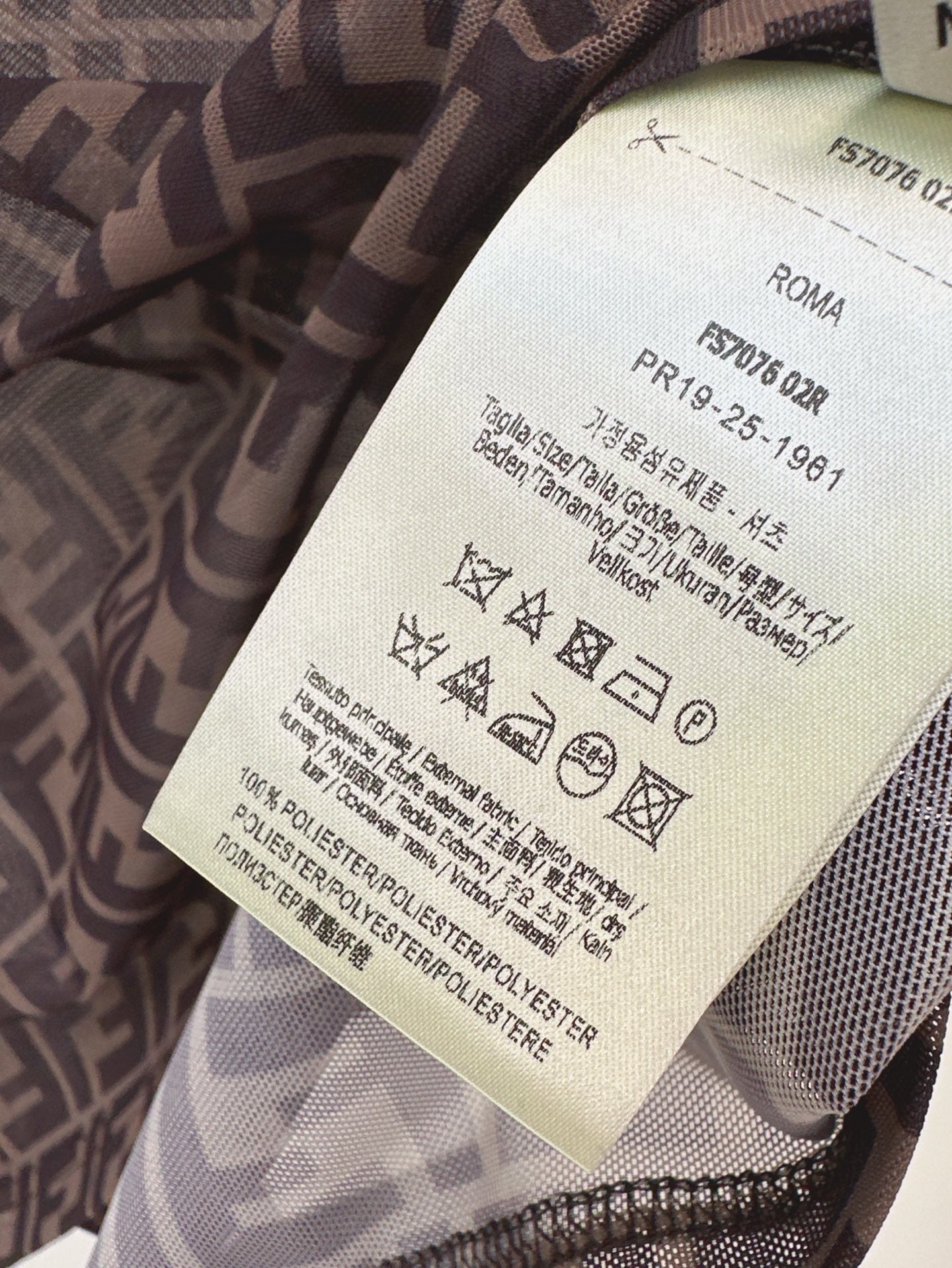 Fd* 25ss FF jacquard see-through T-shirt