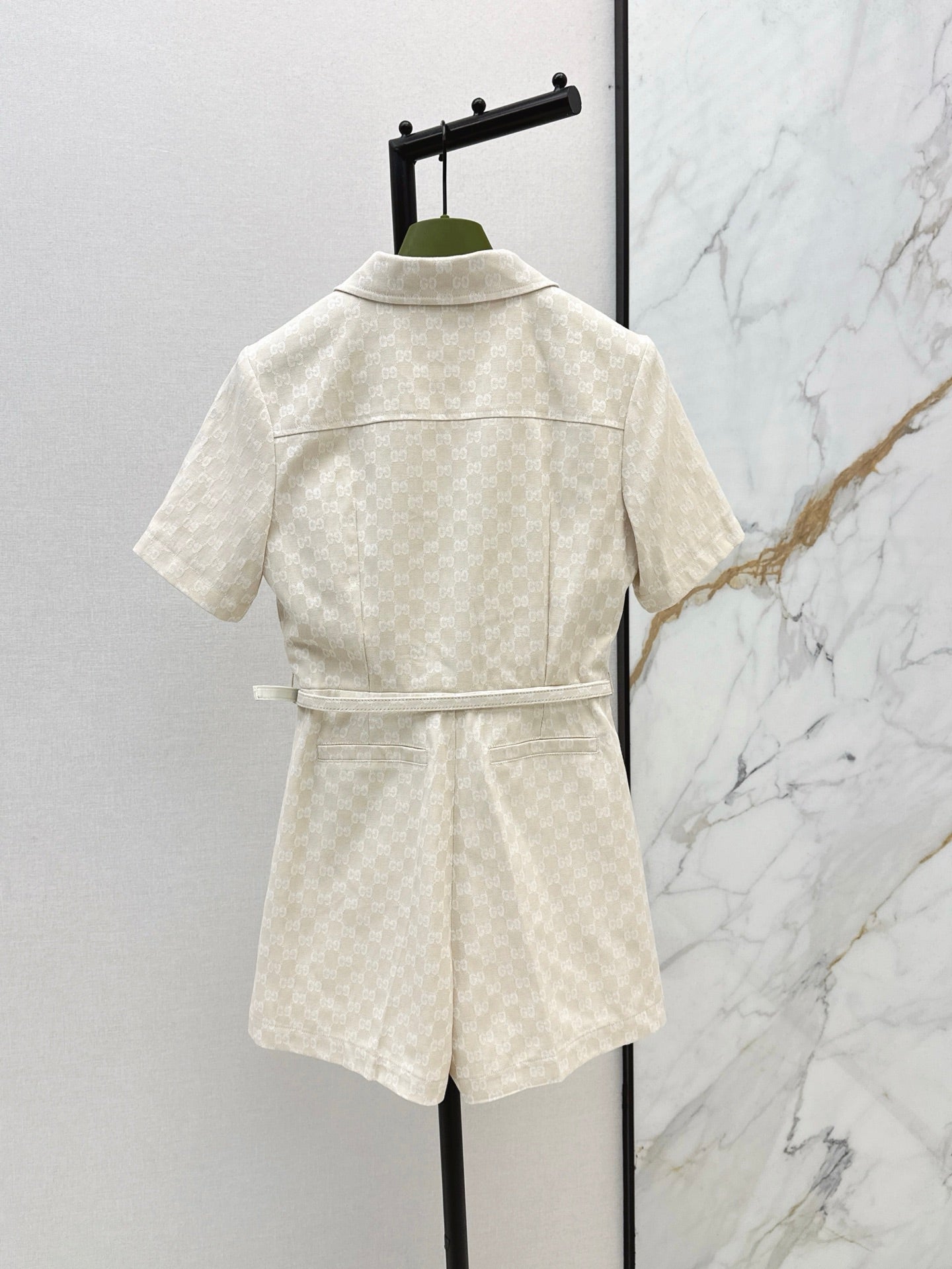 Gu* 25ss GG jacquard jumpsuit