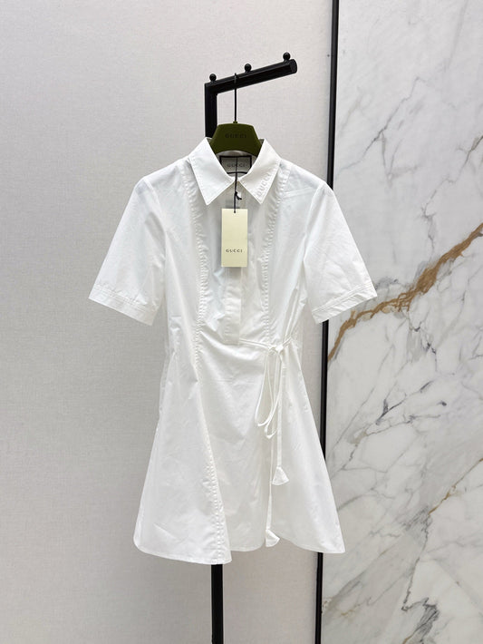 Gu* 25ss Waist shirt dress
