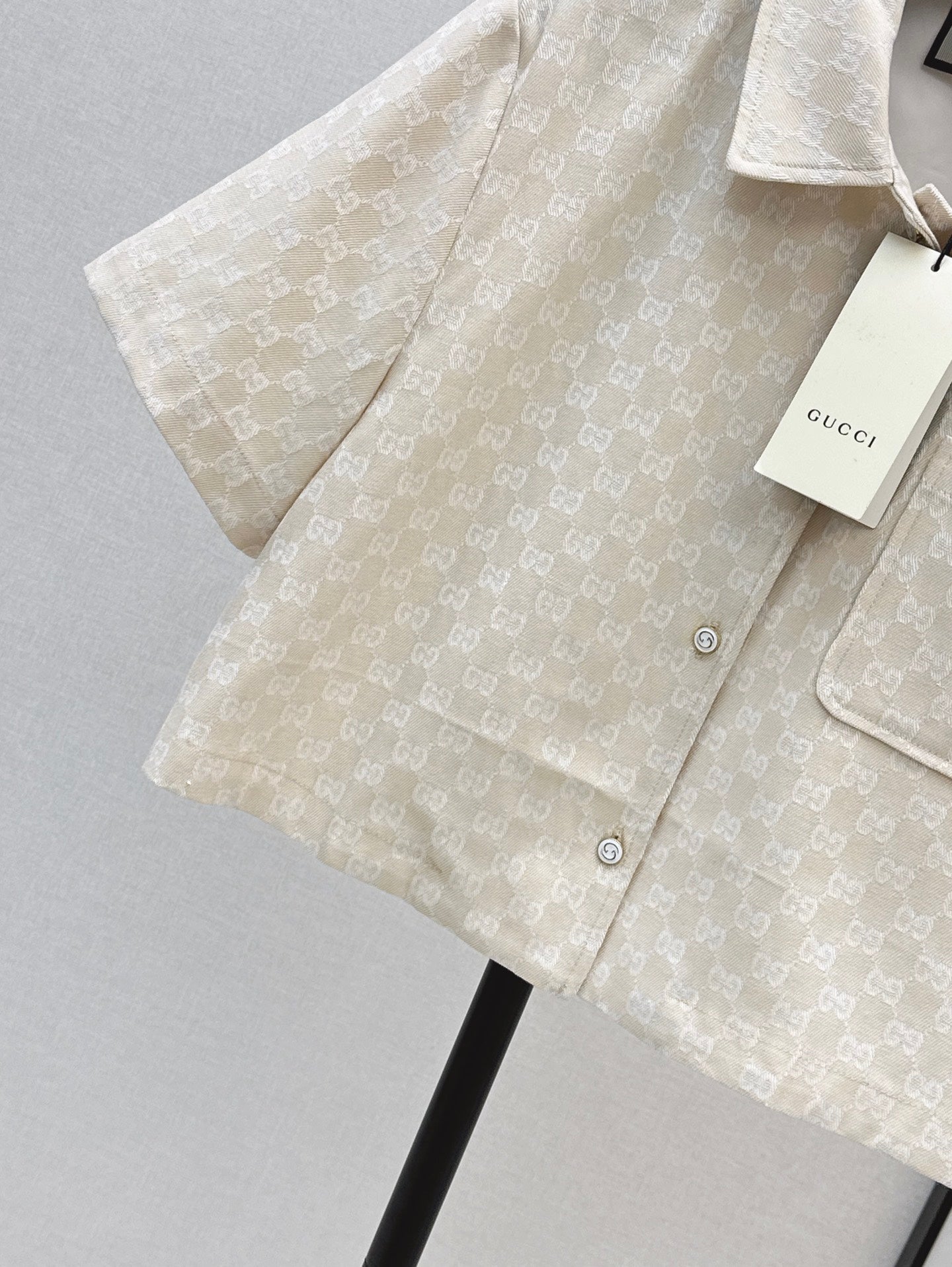 Gu*25ss GG jacquard cropped jacket