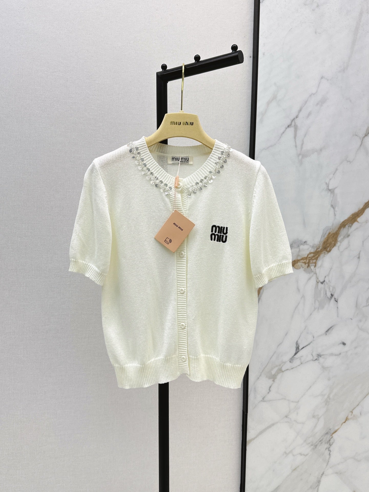 M*u 25ss cotton Knitted cardigan