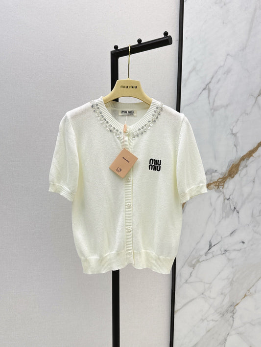 M*u 25ss cotton Knitted cardigan
