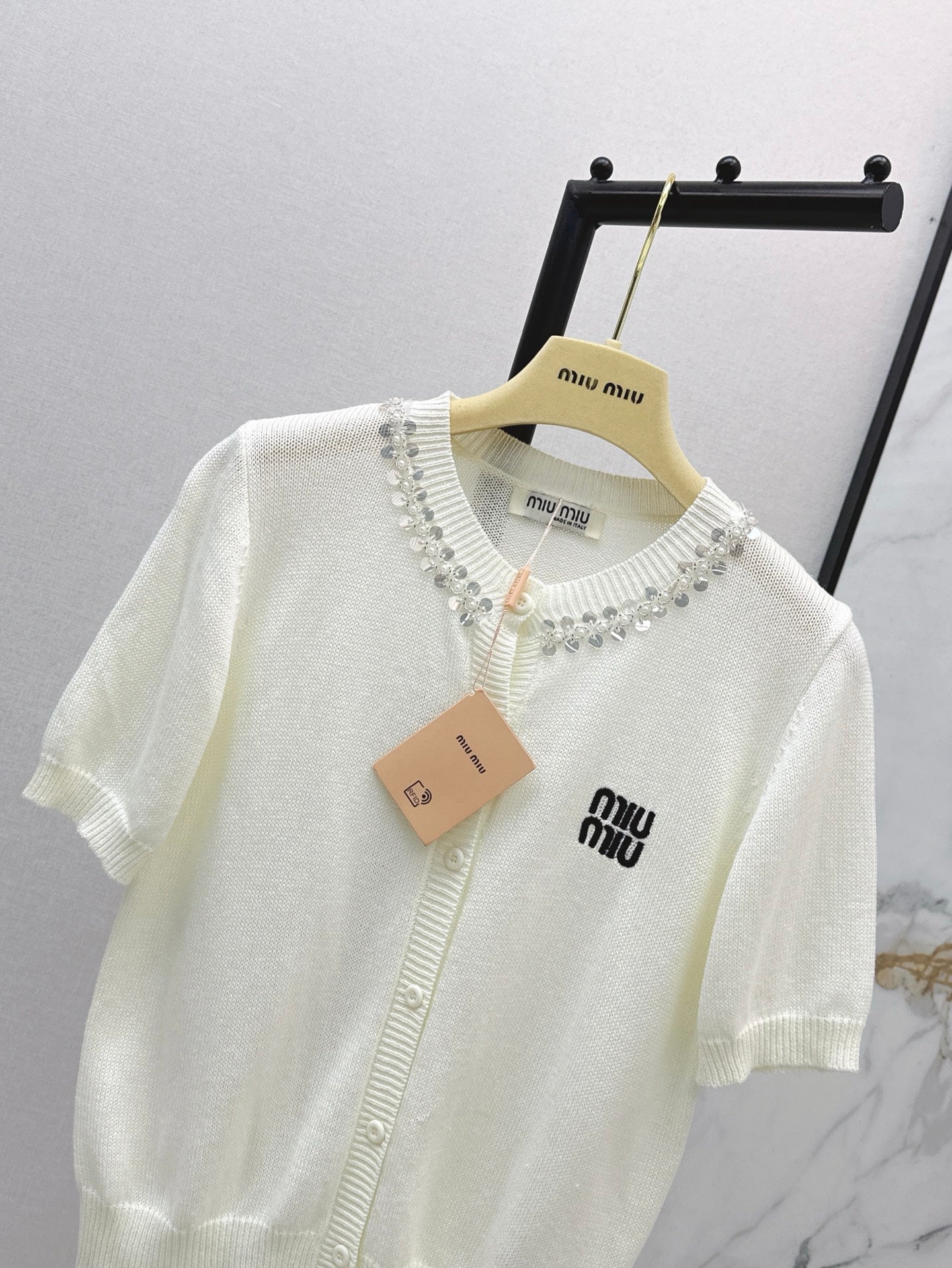 M*u 25ss cotton Knitted cardigan