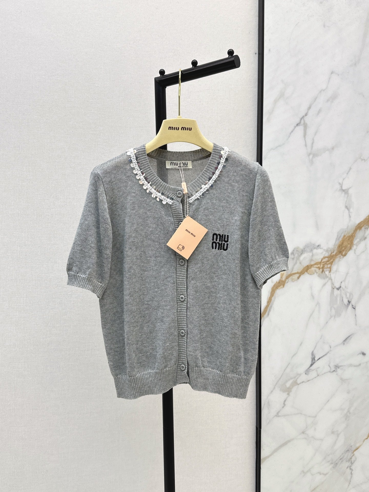 M*u 25ss cotton Knitted cardigan