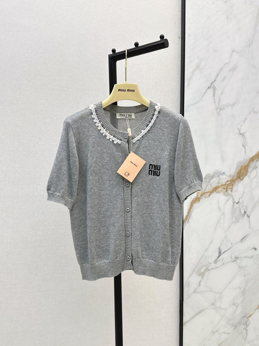M*u 25ss cotton Knitted cardigan