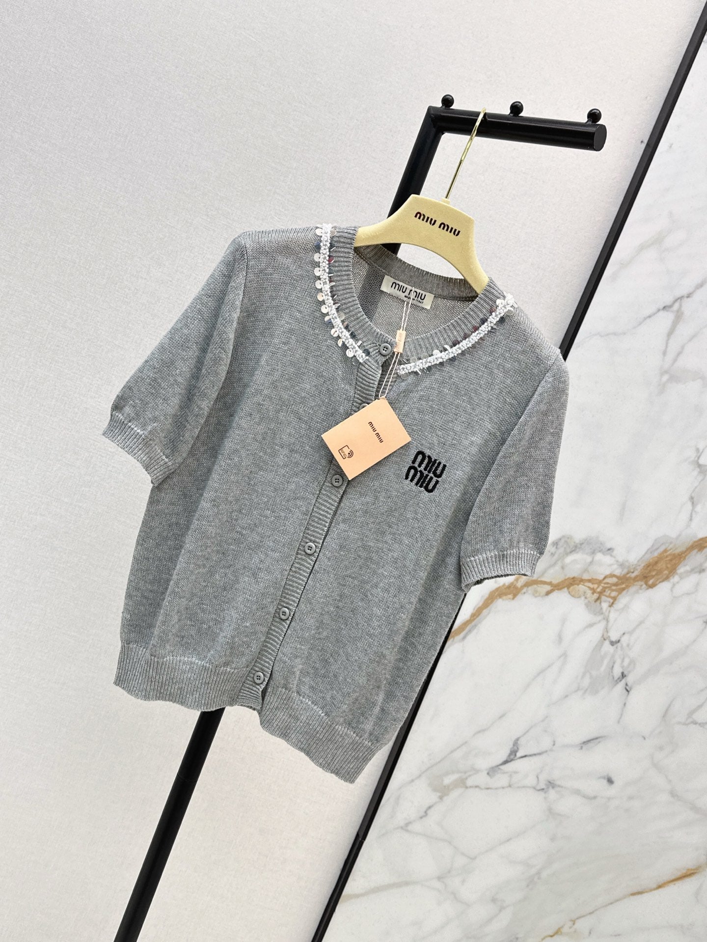 M*u 25ss cotton Knitted cardigan