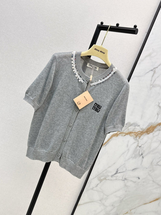 M*u 25ss cotton Knitted cardigan