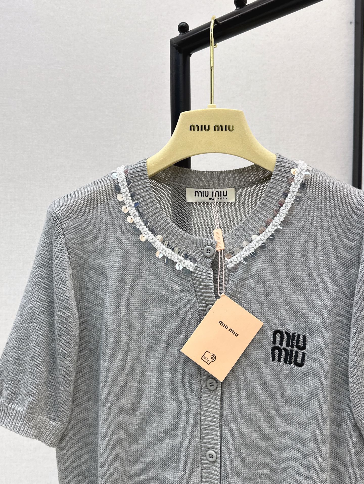 M*u 25ss cotton Knitted cardigan