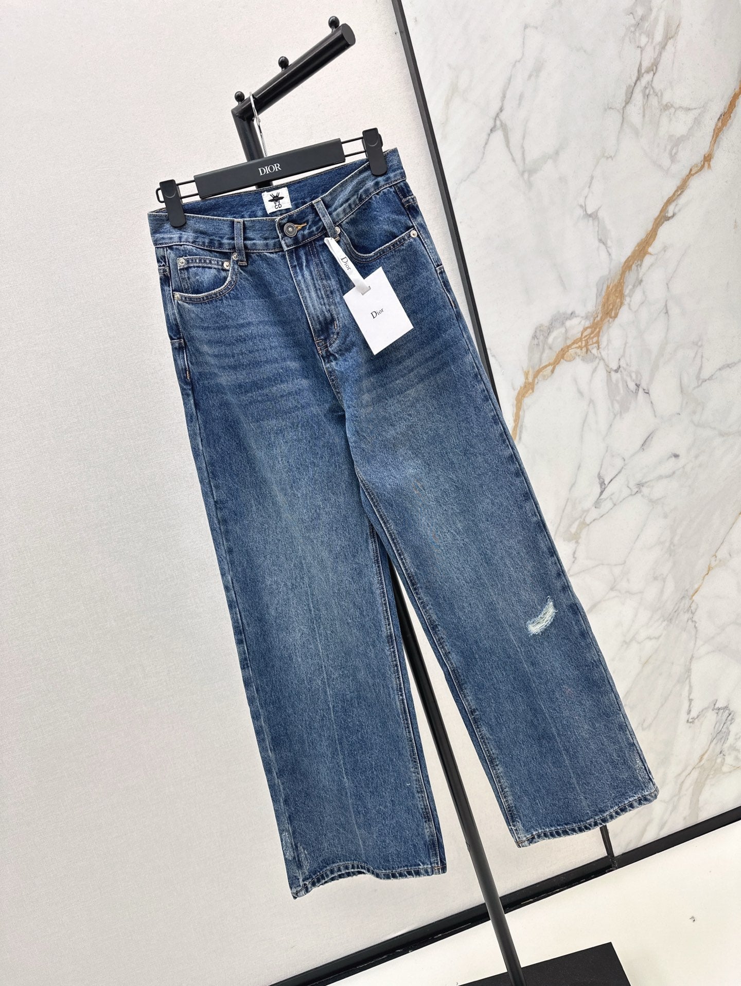 D*r 25ss Washed ripped denim pants