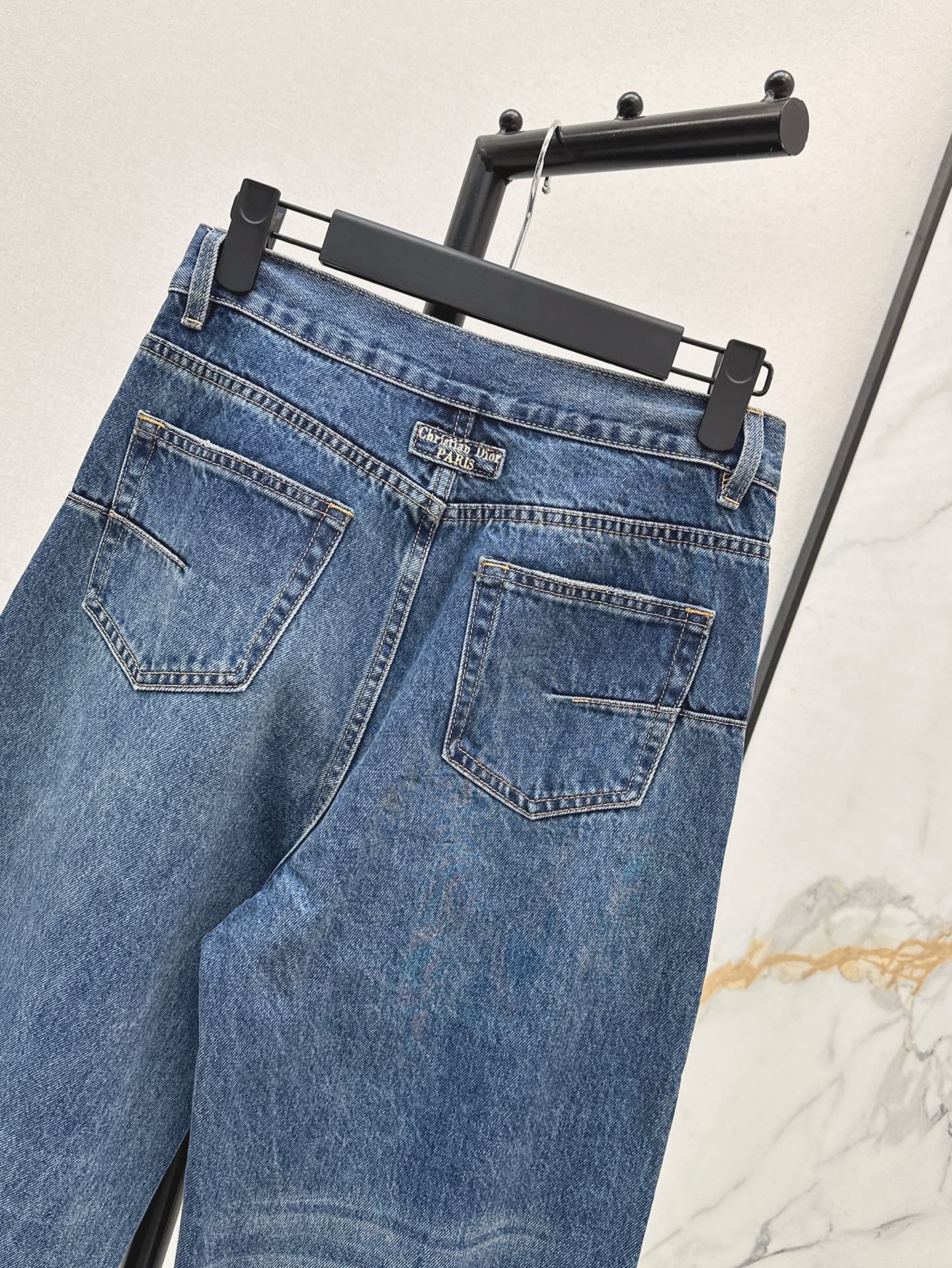 D*r 25ss Washed ripped denim pants