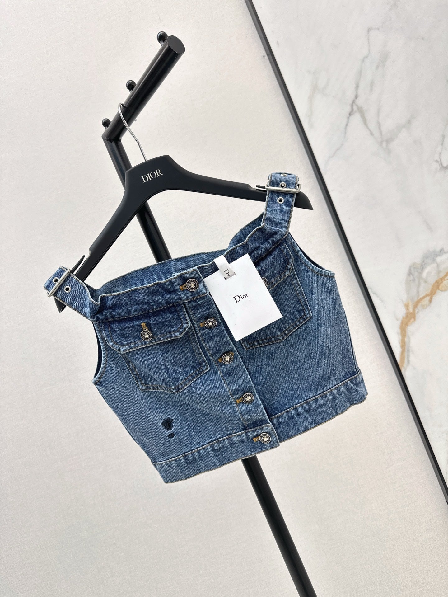 D*r 25ss Strapless denim top