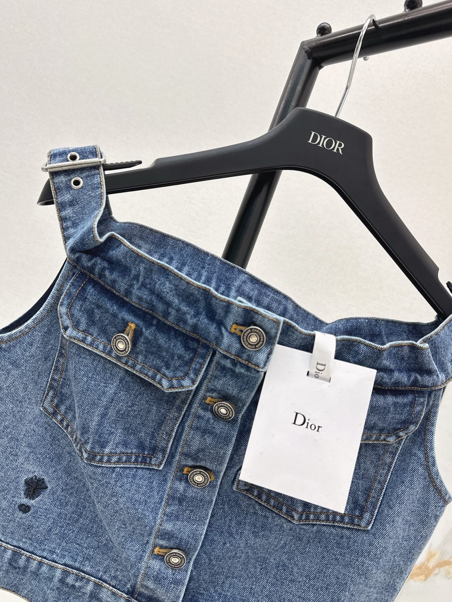 D*r 25ss Strapless denim top