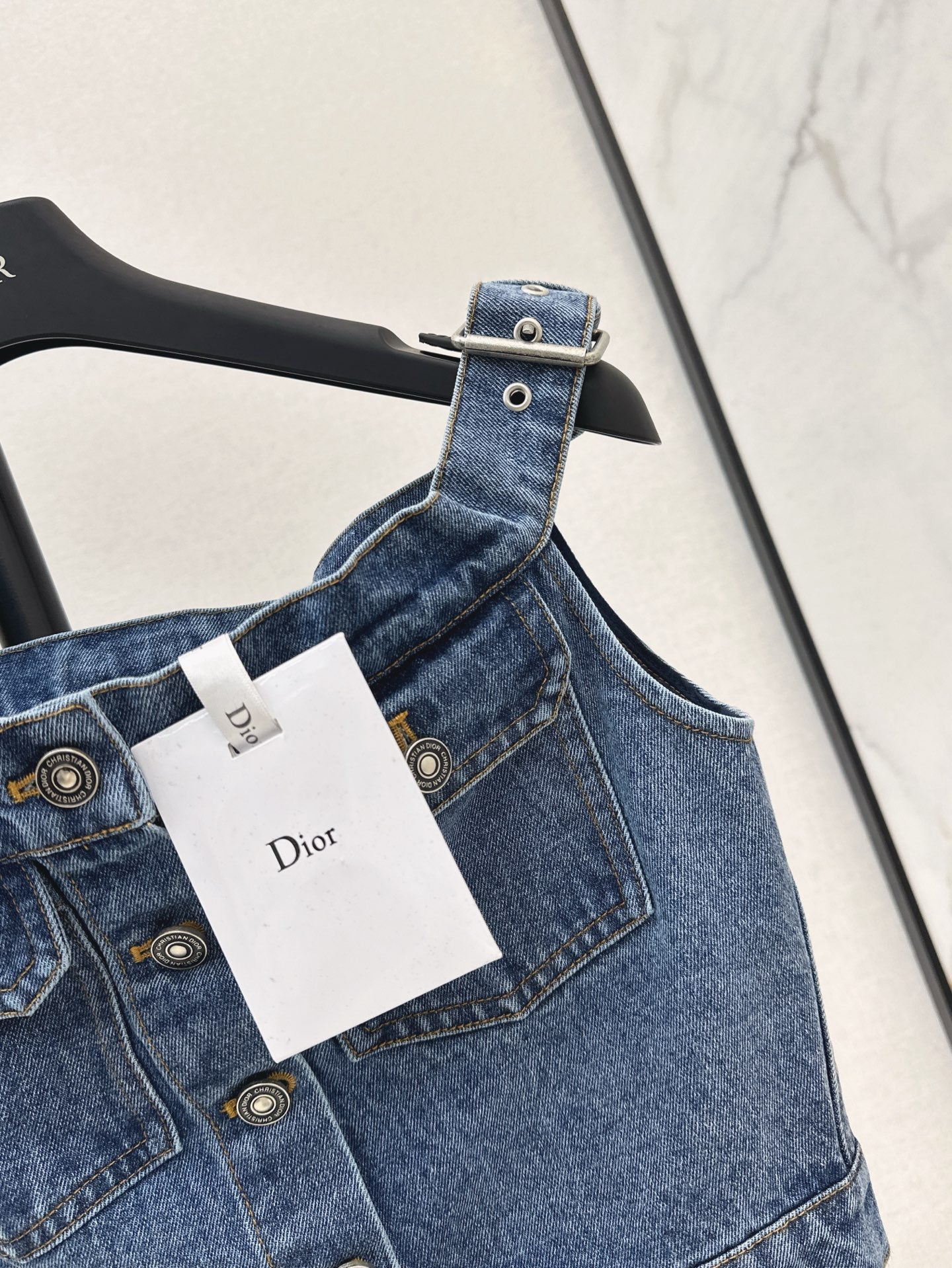 D*r 25ss Strapless denim top