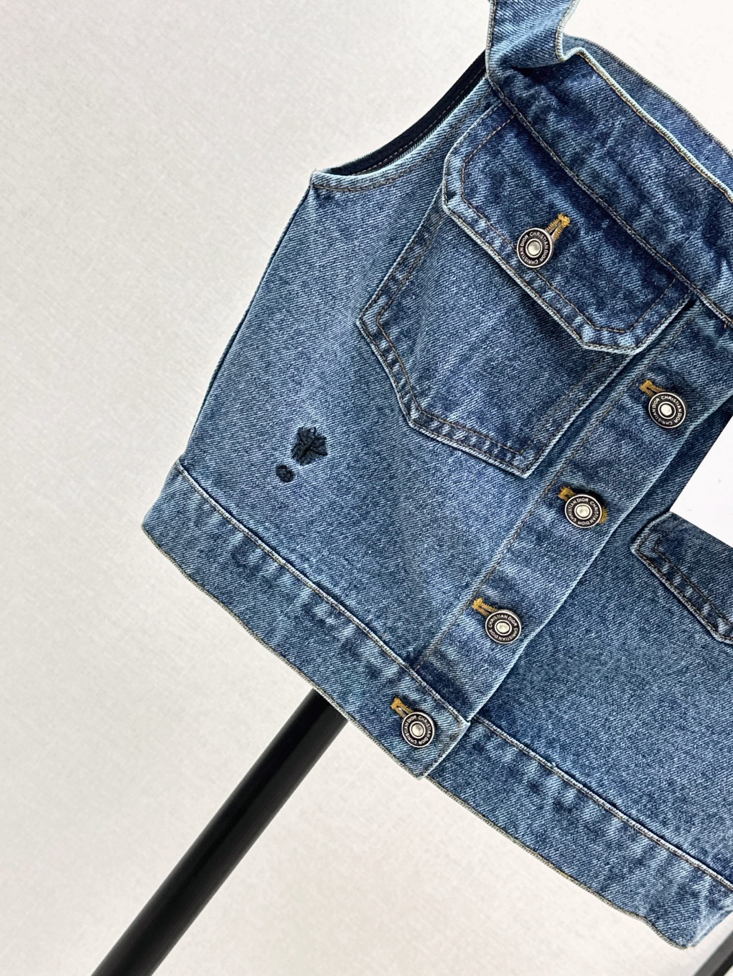 D*r 25ss Strapless denim top