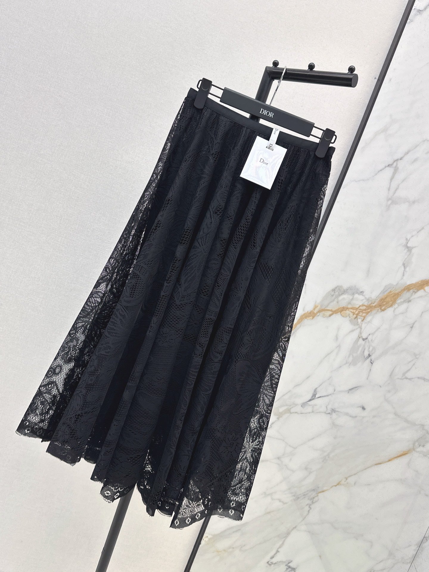 D*r 25ss Lace Flared Mid-Length Skirt
