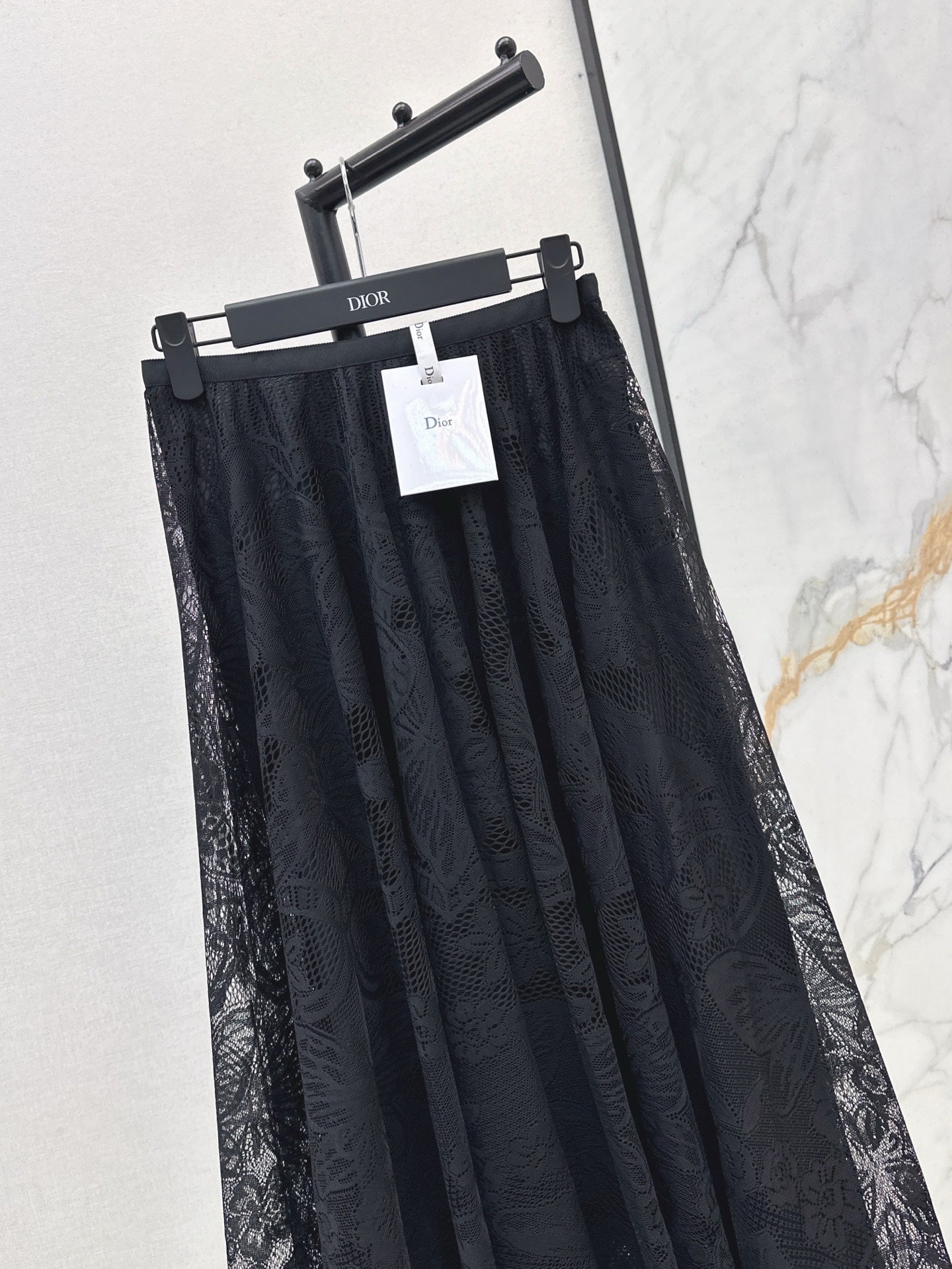 D*r 25ss Lace Flared Mid-Length Skirt