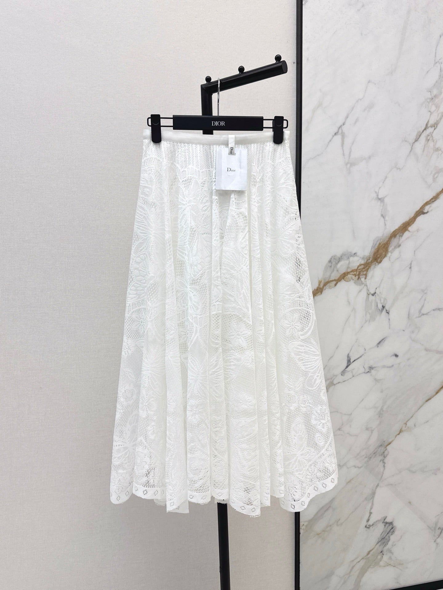 D*r 25ss Lace Flared Mid-Length Skirt