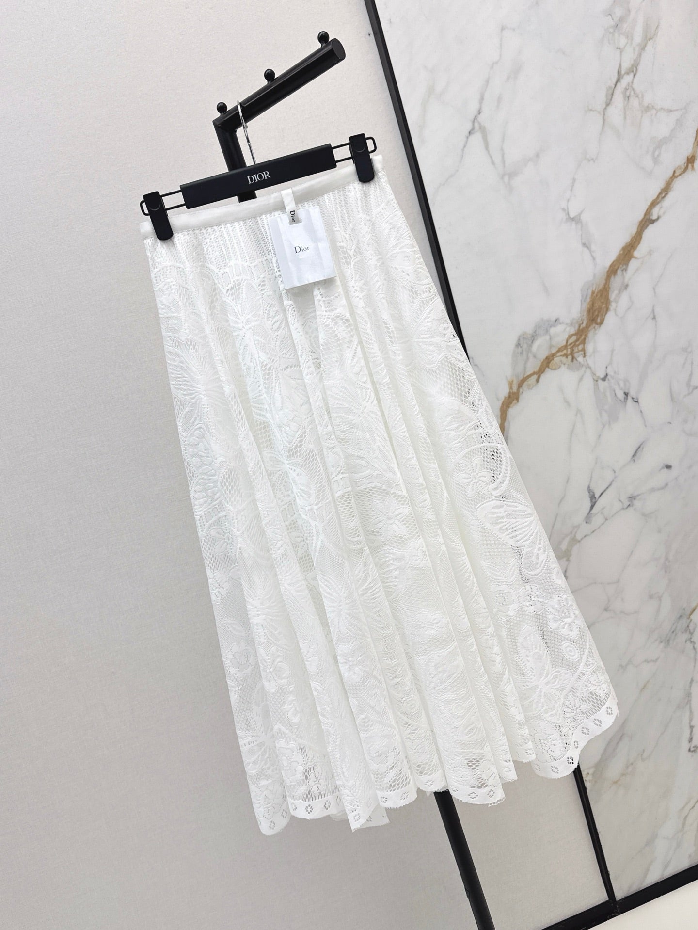 D*r 25ss Lace Flared Mid-Length Skirt