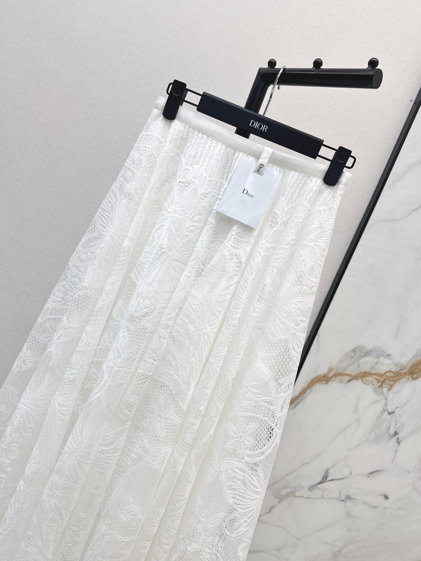 D*r 25ss Lace Flared Mid-Length Skirt